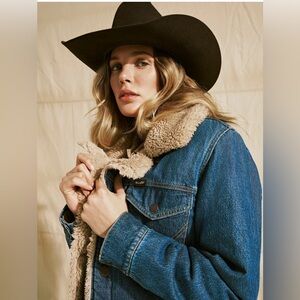 Vintage Wrangler Denim Sherpa Jacket